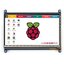 จอภาพระบบสัมผัส 7 นิ้ว 800x480 Capacitive LCD Display with Touch Screen Monitor for Raspberry Pi 3 B, B+ Pi 4 B ภาพสวย สีสด
