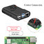 Raspberry Pi 4 Case สีดำ มีช่องสำหรับสาย GPIO ช่องสำหรับสายกล้อง มีปุ่มกันลื่น พร้อมพัดลม และ Heat Sink 4 ชิ้น