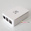 Raspberry Pi 3 Case Cover Shell Enclosure Box สีขาวมุข มีช่องสำหรับสาย GPIO สายกล้อง มีปุ่มกันลื่น