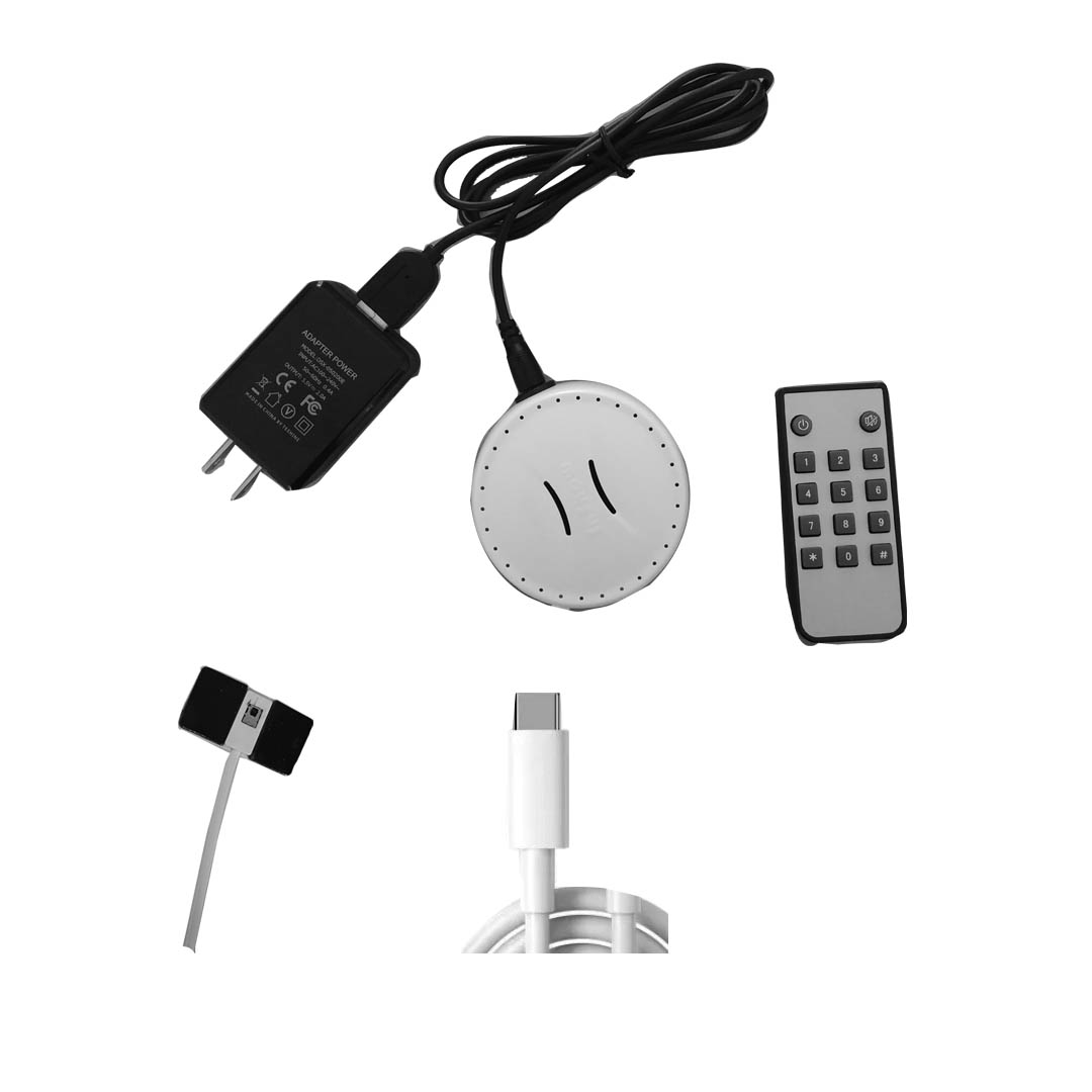 ประหยัดพื้นที่ กล่องกันขโมย Display stand alarm 2 ports ชนิดติดกาว 3 m