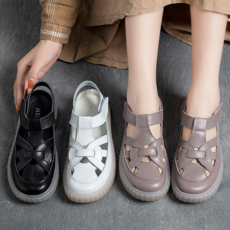 รองเท้าเท้าหนังวินเทจ 35 36 37 38 39 40