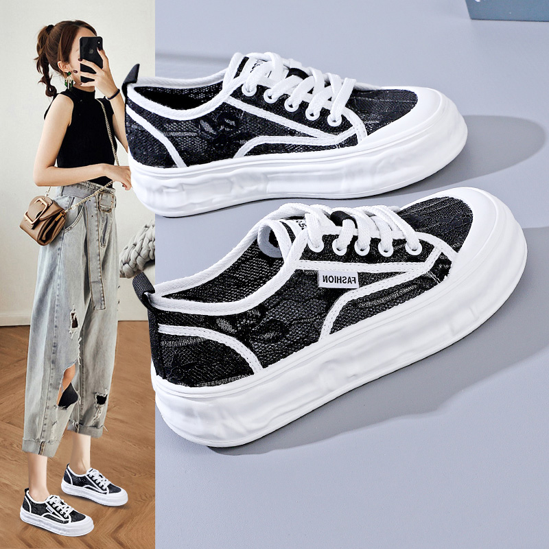 รองเท้าผ้าใบผู้หญิง ใส่สบาย รองเท้าผ้าใบใส่เที่ยวผู้หญิง มีSIZE 35 36 37 38 39 40