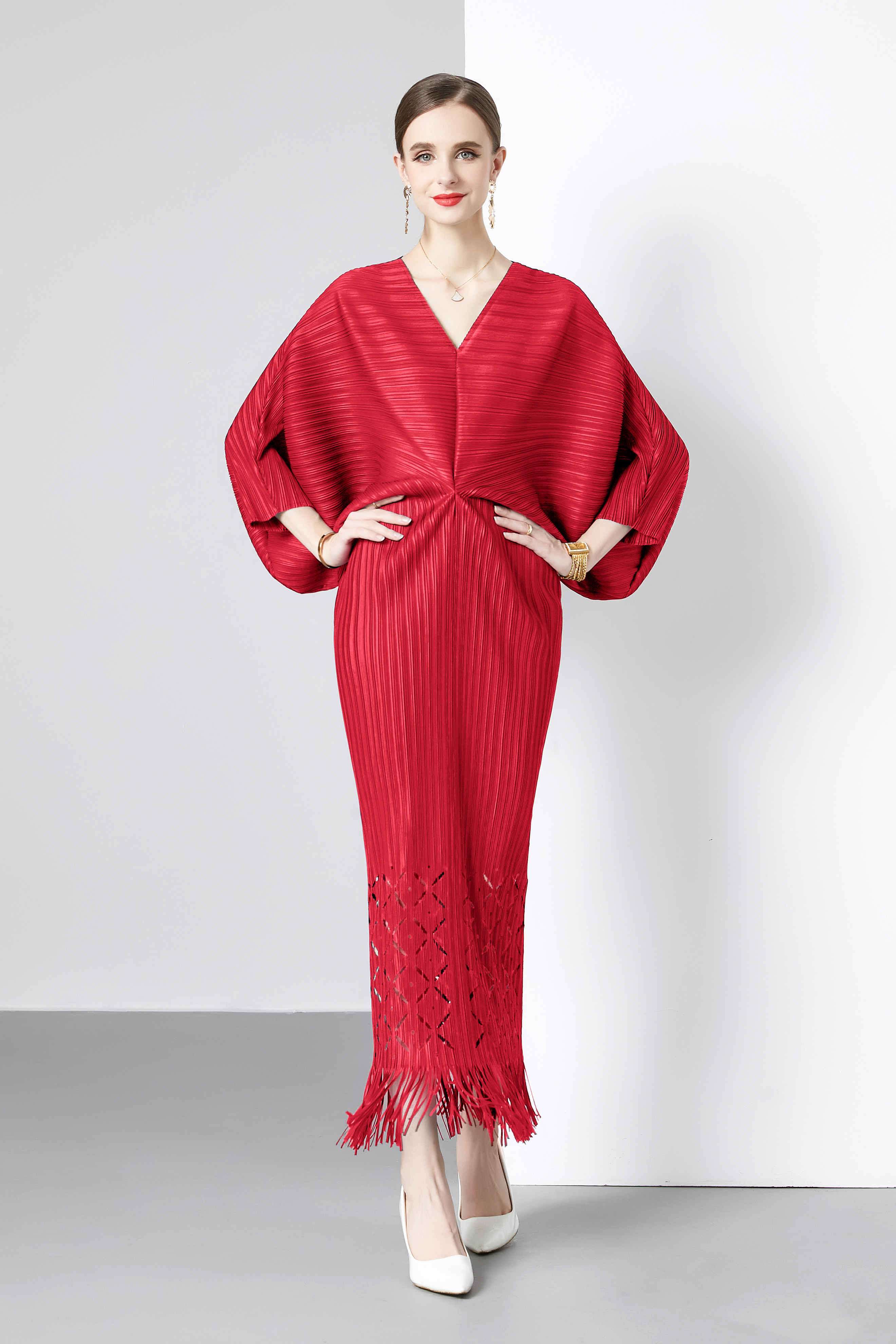 ชุดเดรสยาวสวยๆ ชุดเดรสยาวใส่สบาย ใส่ทำงาน มีขนาดS M L XL 2XL