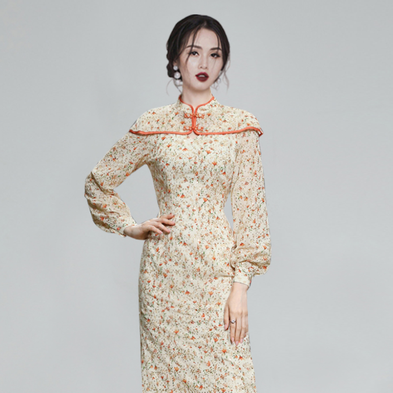 ชุดเดรสยาวสวยๆ สไตล์เกาหลี มีขนาด S M L XL สนใจทักแชท