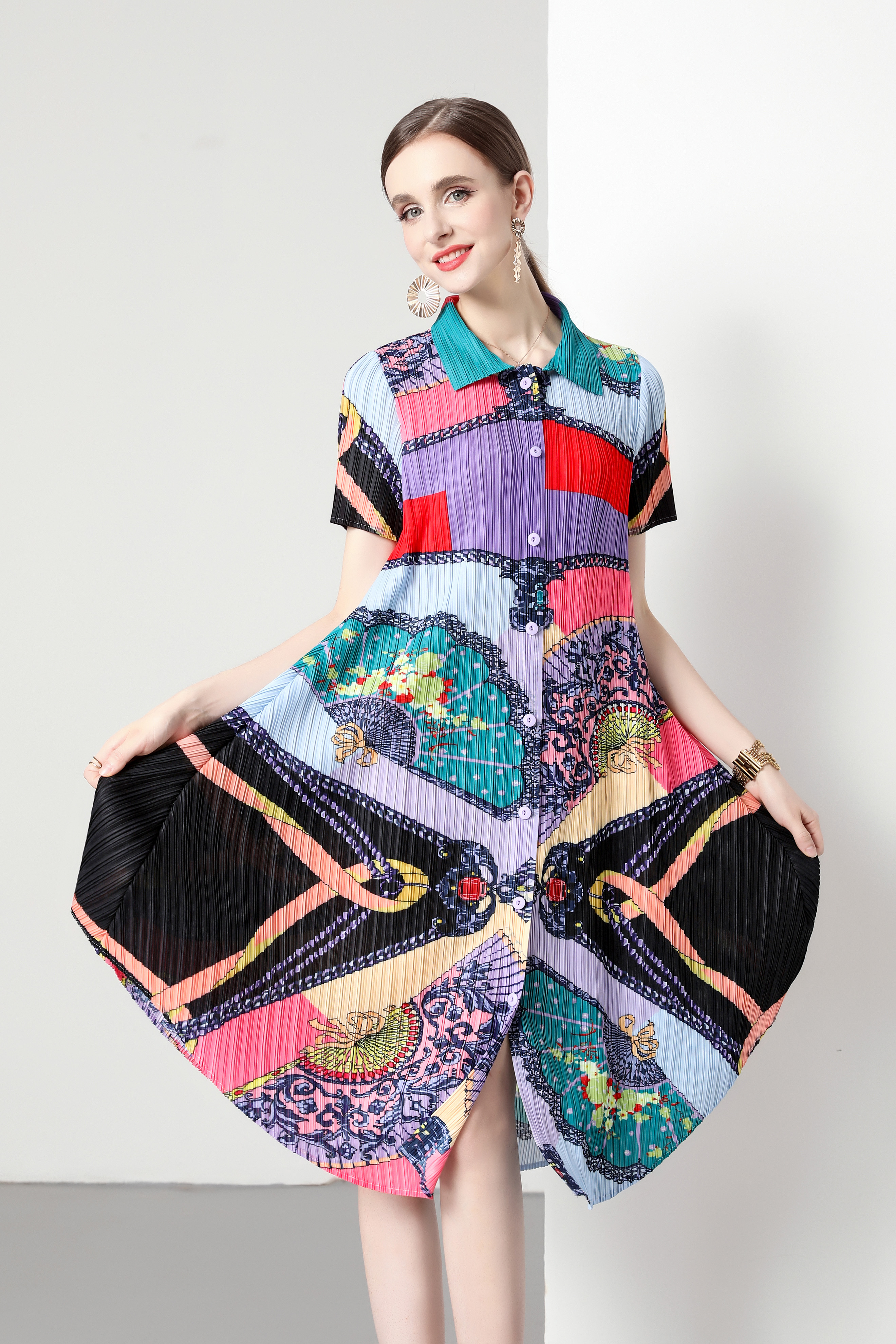 ชุดเดรสยาวสวยๆ ชุดเดรสยาวใส่สบาย ใส่ทำงาน มีขนาดS M L XL 2XL