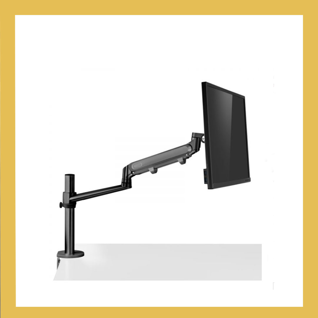 Single Monitor/Laptop Gas Spring Arm Desk Mount