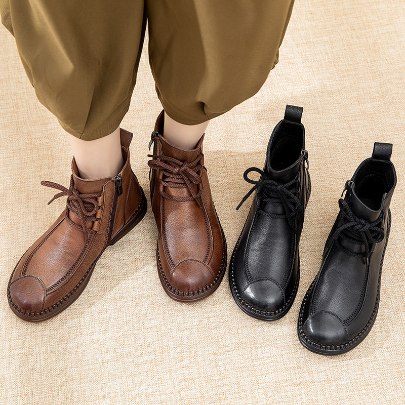 รองเท้าเท้าหนังวินเทจ 35 36 37 38 39 40