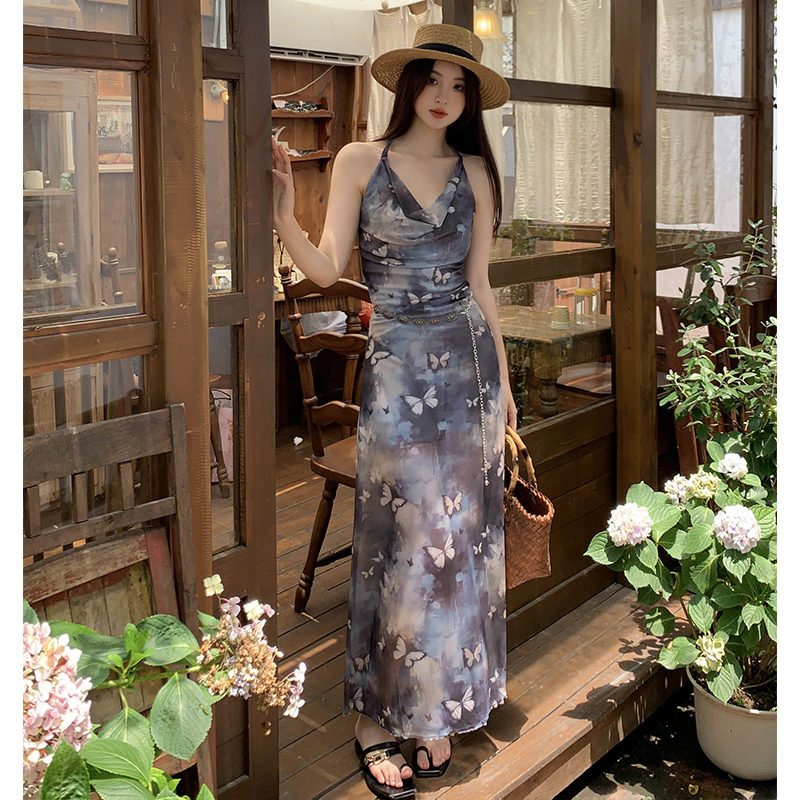 ชุดเดรสยาวสวยๆ สไตล์เกาหลี มีขนาด S M L XL สนใจทักแชท