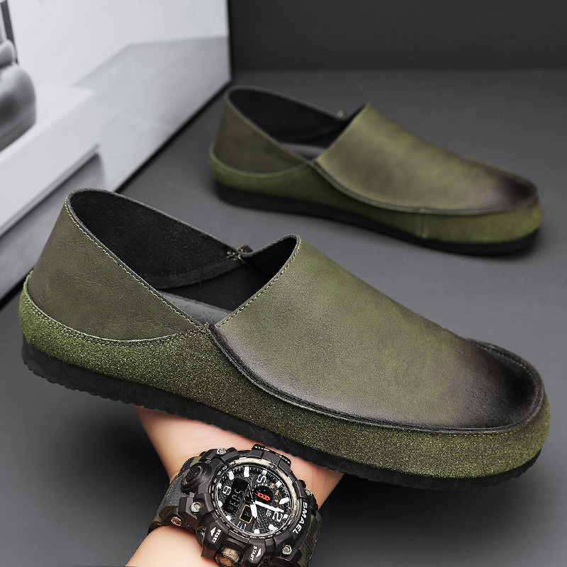รองเท้าหนังผู้ชาย มีไซส์39-44 รองเท้าโลฟเฟอร์ชาย Slip-On Shoes มีขนาด39-44