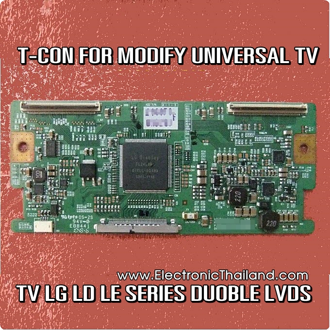 T-CON FOR MODIFY SRCEEN LG TV LD LE SERIES DUOBLE LVDS 120Hz
