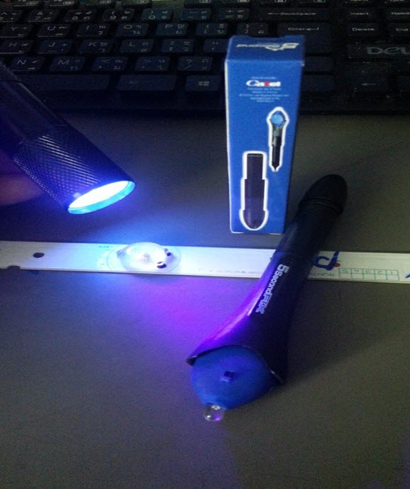 ไฟฉายแสง UV สำหรับงานซ่อมหลอด LED TV