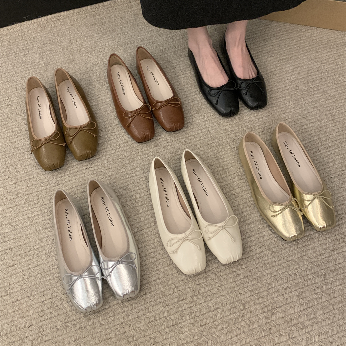 รองเท้าคัทชูผู้หญิงส้นเตี้ย ใส่สบาย มีขนาด35-43