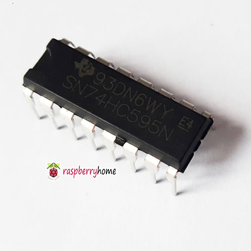 IC ขยายขาบอร์ด Arduino 74HC595N 8BIT SHIFT REGISTERS WITH 3 STATE OUTPUT REGISTERS DIP-16