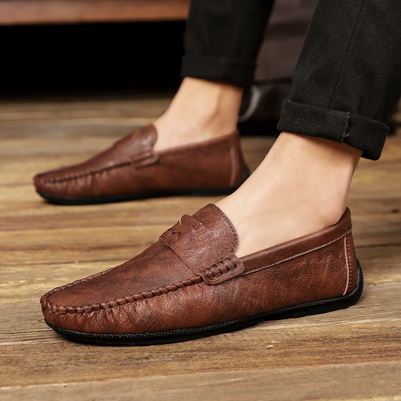 รองเท้าหนังผู้ชาย มีไซส์39-44 รองเท้าโลฟเฟอร์ชาย Slip-On Shoes มีขนาด39-44