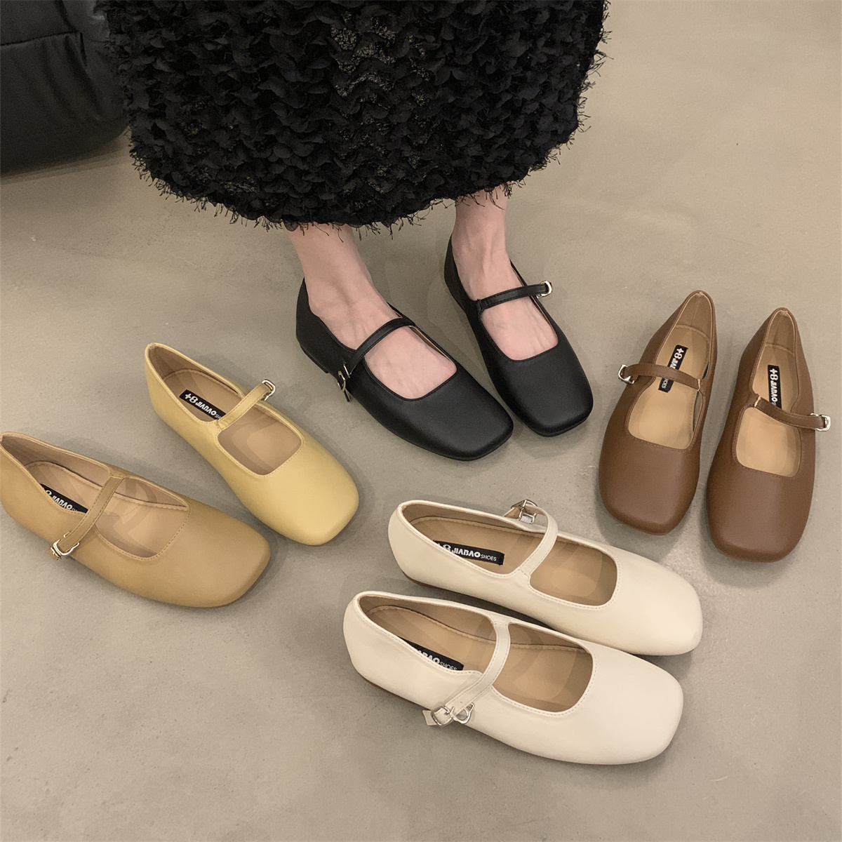 รองเท้าคัทชูผู้หญิงส้นเตี้ย ใส่สบาย มีขนาด35-43