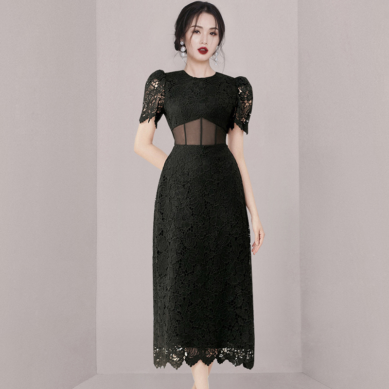 ชุดเดรสยาวสวยๆ สไตล์เกาหลี มีขนาด S M L XL สนใจทักแชท