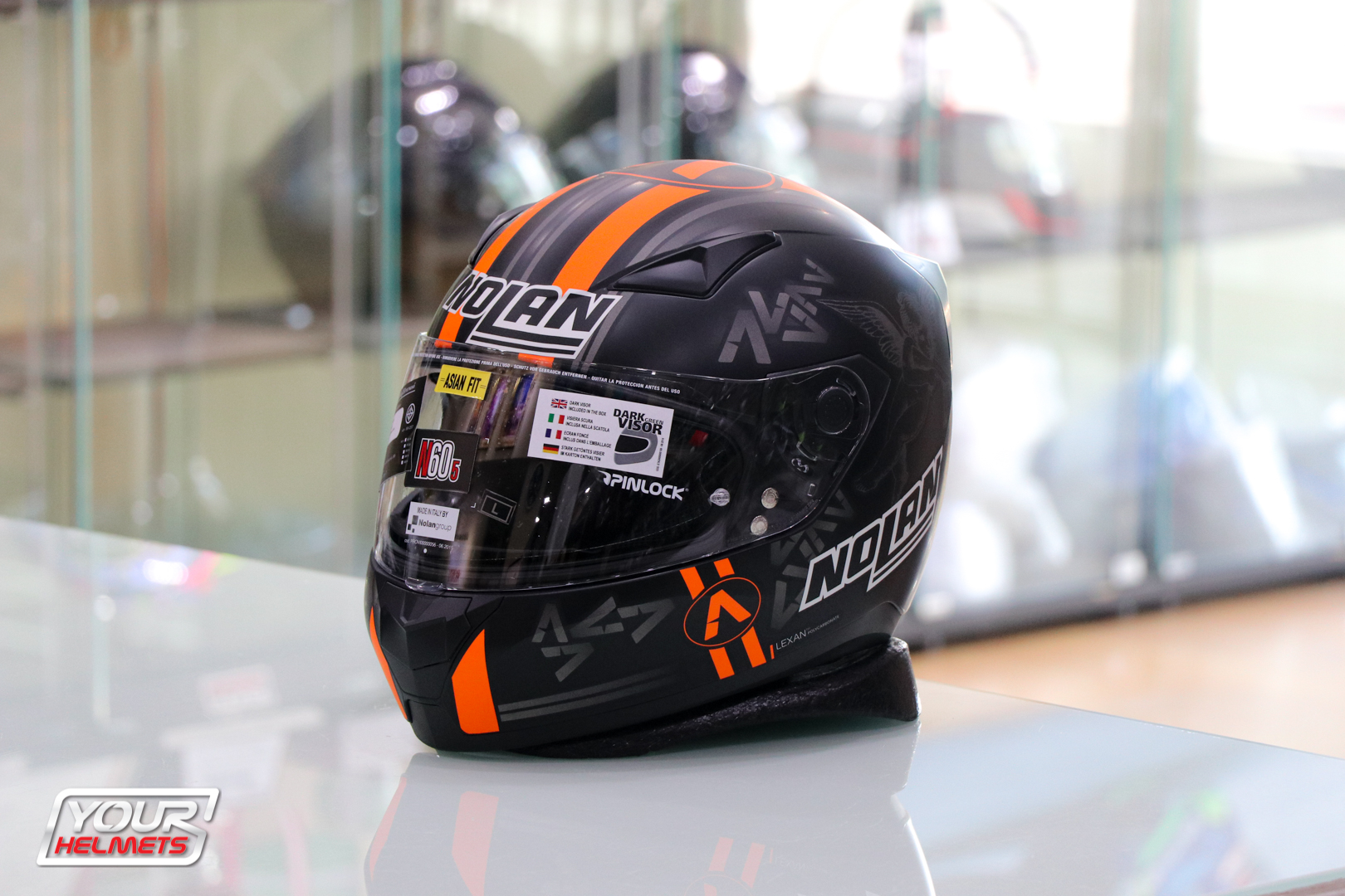 หมวกกันน็อคNOLAN HELMETS รุ่นN65 A.CANET FLAT BLACK