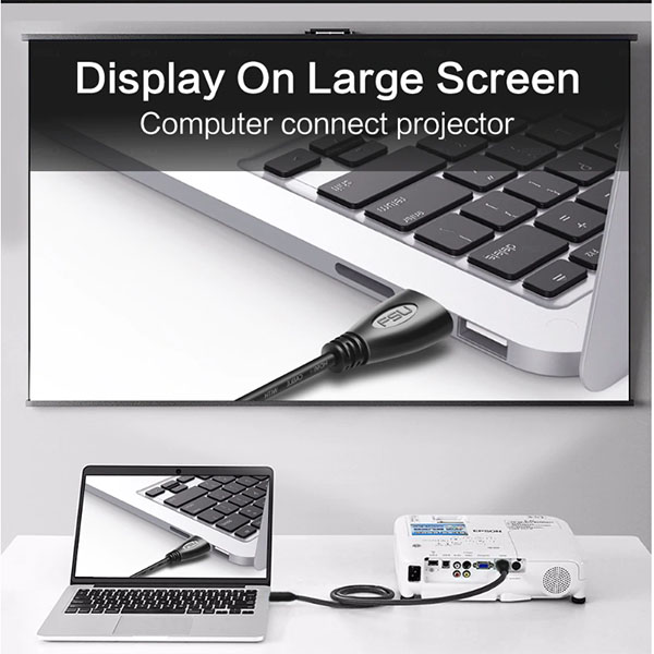 สาย HDMI to HDMI Cable HD 1080P High speed 3D Cable HDMI 1.4V ยาว 0.5 เมตร สำหรับต่อจอภาพ Raspberry PI 3 และจอทีวี