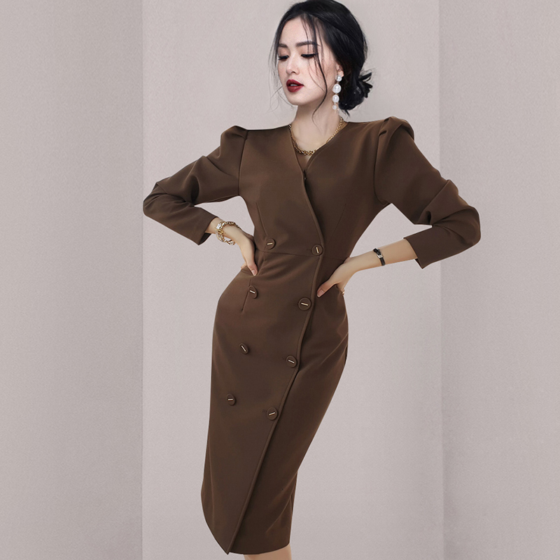 ชุดเดรสยาวสวยๆ ชุดเดรสยาวใส่สบาย ใส่ทำงาน มีขนาดS M L XL 2XL