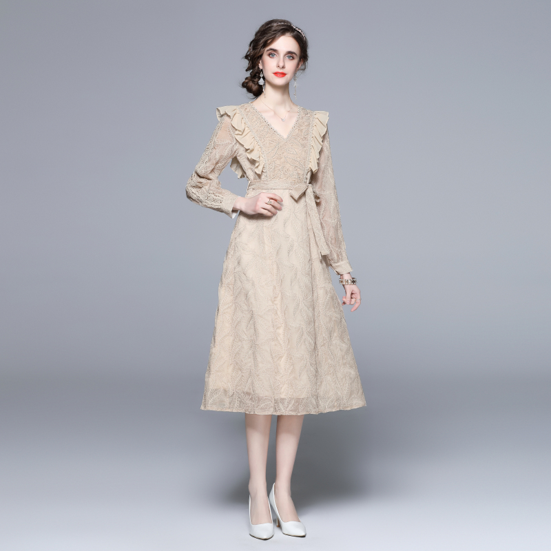 ชุดเดรสยาวสวยๆ ชุดเดรสยาวใส่สบาย ใส่ทำงาน มีขนาดS M L XL 2XL