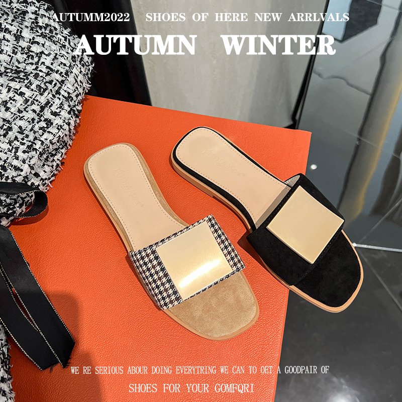 รองเท้าแตะผู้หญิงส้นเตี้ย ใส่สบาย มีขนาด35-43