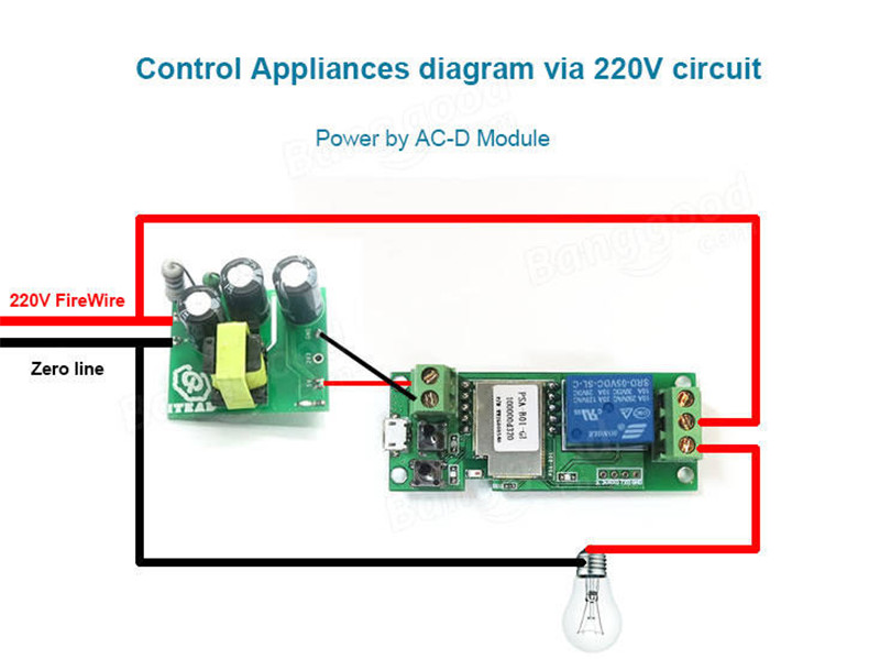 สมาร์ทสวิทช์ไร้สาย SONOFF USB 5V 1 Channel Jog Inching Self-locking WIFI Wireless Smart Home Switch APP Remote Control Module for IOS/Android (สั่งบูทเราเตอร์ได้)