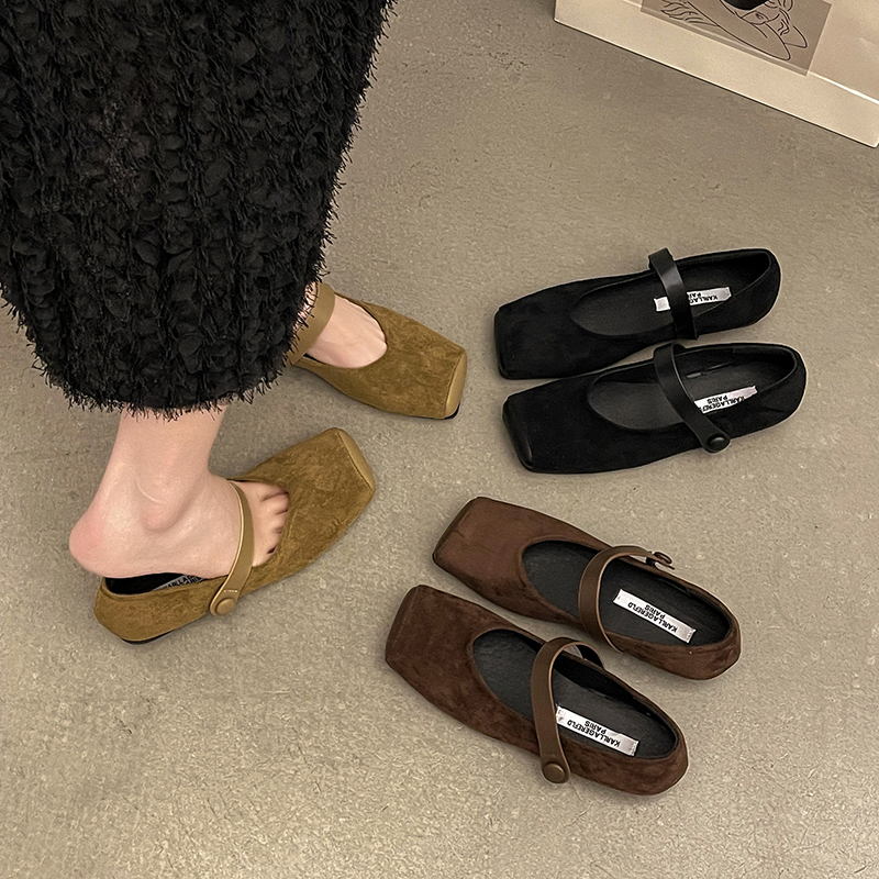 รองเท้าคัทชูผู้หญิงส้นเตี้ย ใส่สบาย มีขนาด35-40