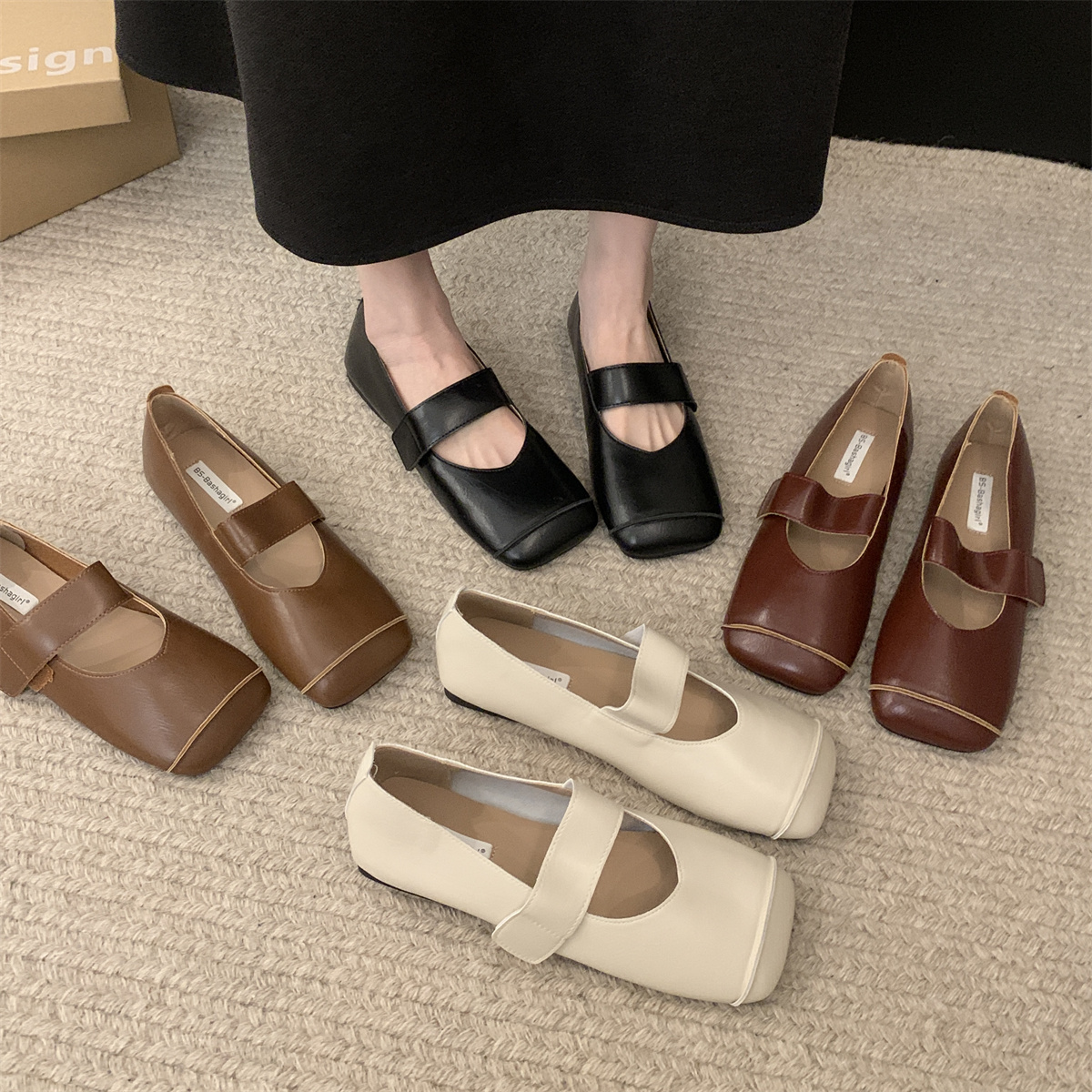 รองเท้าคัทชูผู้หญิงส้นเตี้ย ใส่สบาย มีขนาด35-43