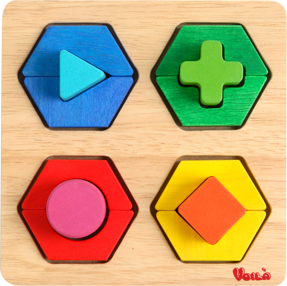 กระดานเรขาคณิตหลากสี ของเล่นเสริมสร้างสติปัญญา ของเล่นฝึกสมอง