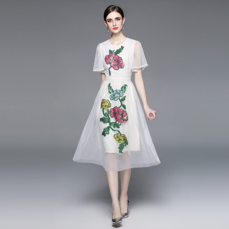 ชุดเดรสยาวสวยๆ ชุดเดรสยาวใส่สบาย ใส่ทำงาน มีขนาดS M L XL 2XL