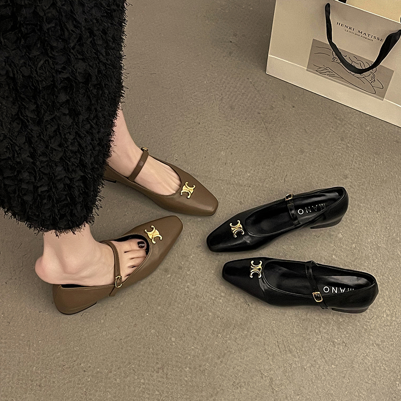 รองเท้าคัทชูผู้หญิงส้นเตี้ย ใส่สบาย มีขนาด35-40