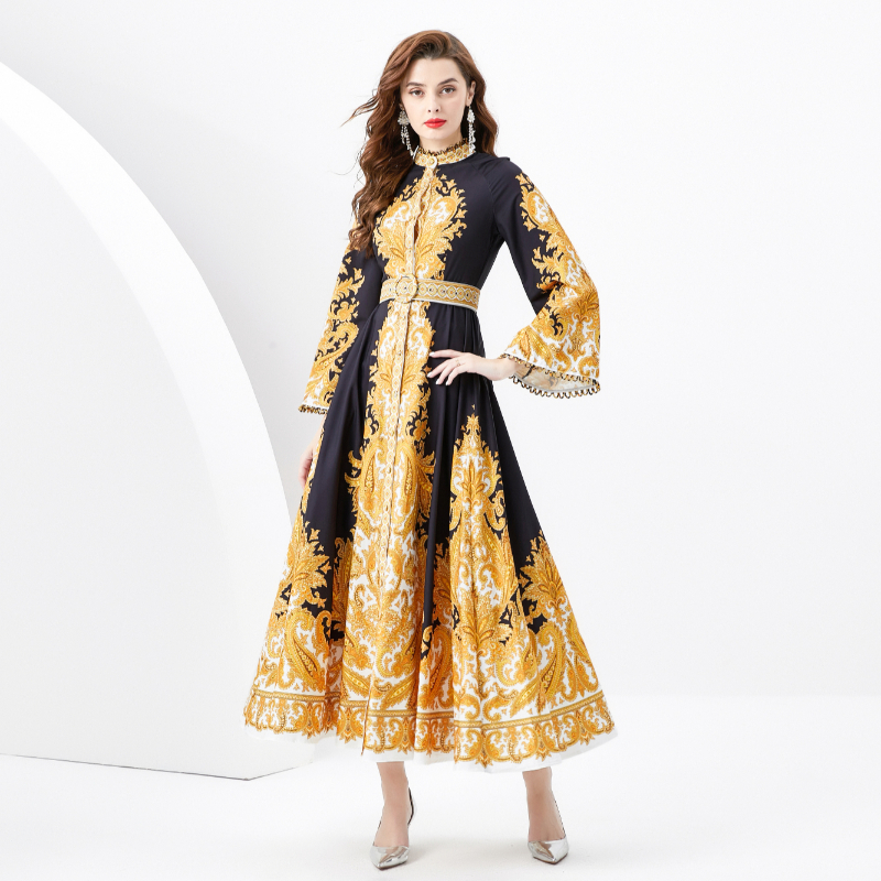ชุดเดรสยาวสวยๆ ชุดเดรสยาวใส่สบาย ใส่ทำงาน มีขนาดS M L XL 2XL