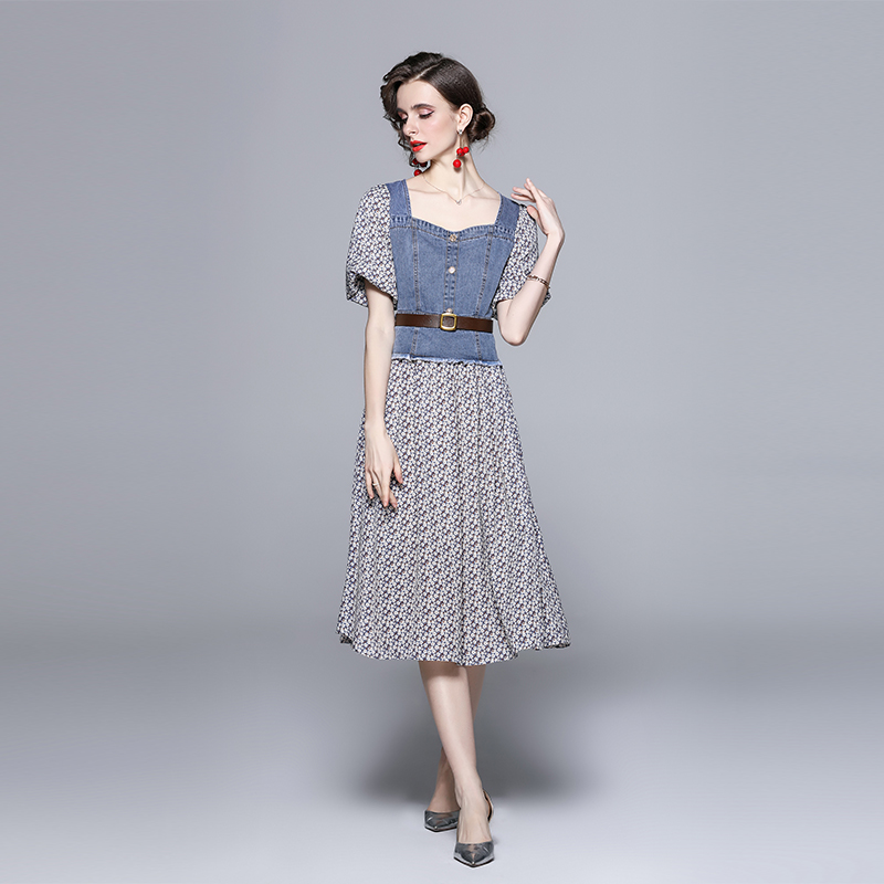 ชุดเดรสยาวสวยๆ ชุดเดรสยาวใส่สบาย ใส่ทำงาน มีขนาดS M L XL 2XL