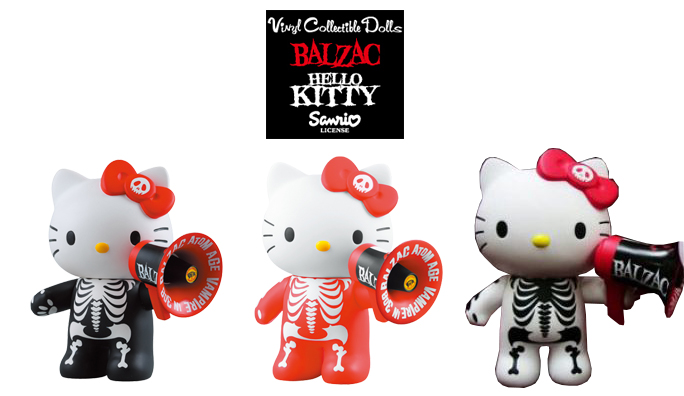 VINYL COLLECTIBLE DOLLS NO.135 BALZAC HELLO KITTY + BALZAC HELLO KITTY (RED VERSION) + BALZAC HELLO KITTY (WHITE SPECIAL EDITION) ขายยกชุด ราคารวมค่าส่ง EMS แล้ว