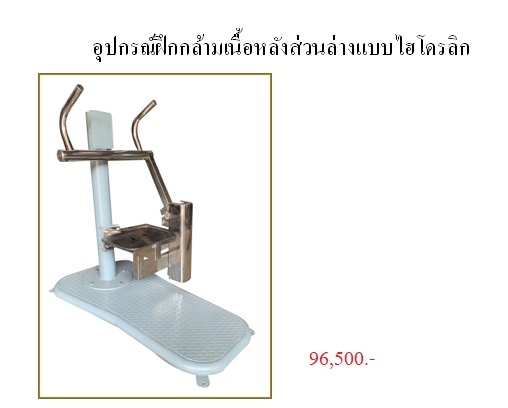 อุปกรณ์ฝึกกล้ามเนื้อหลังส่วนล่างแบบไฮโดรลิก