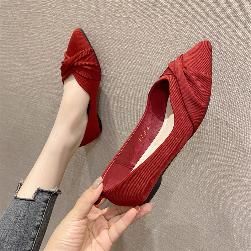 รองเท้าคัทชูผู้หญิงส้นเตี้ย ใส่สบาย มีขนาด35-40