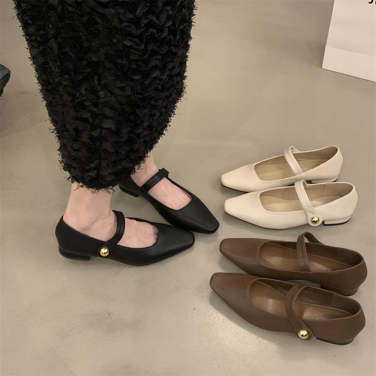 รองเท้าคัทชูผู้หญิงส้นเตี้ย ใส่สบาย มีขนาด35-43
