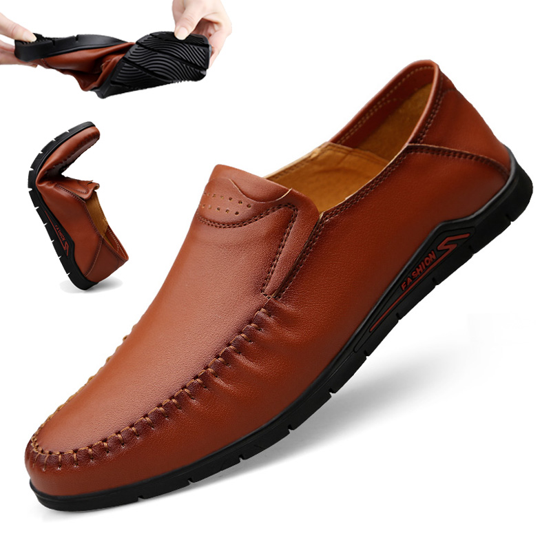 รองเท้าหนังผู้ชาย มีไซส์39-44 รองเท้าโลฟเฟอร์ชาย Slip-On Shoes มีขนาด39-44