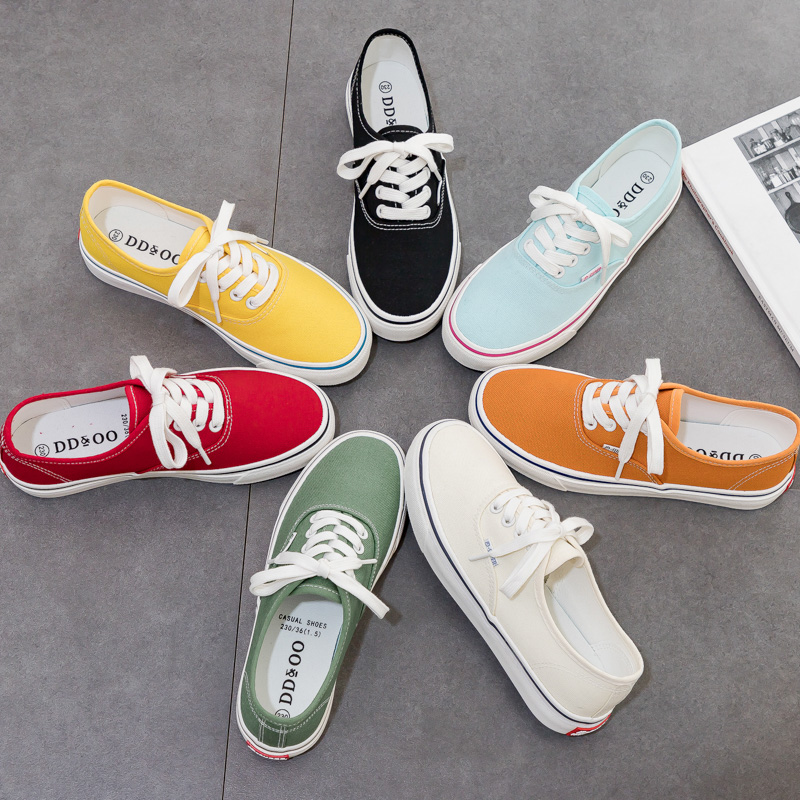 รองเท้าผ้าใบผู้หญิง ใส่สบาย รองเท้าผ้าใบใส่เที่ยวผู้หญิง มีSIZE 35 36 37 38 39 40
