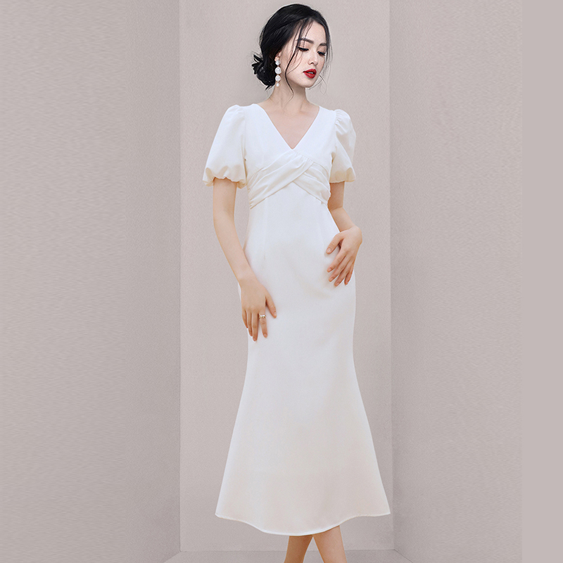 ชุดเดรสยาวสวยๆ สไตล์เกาหลี มีขนาด S M L XL สนใจทักแชท