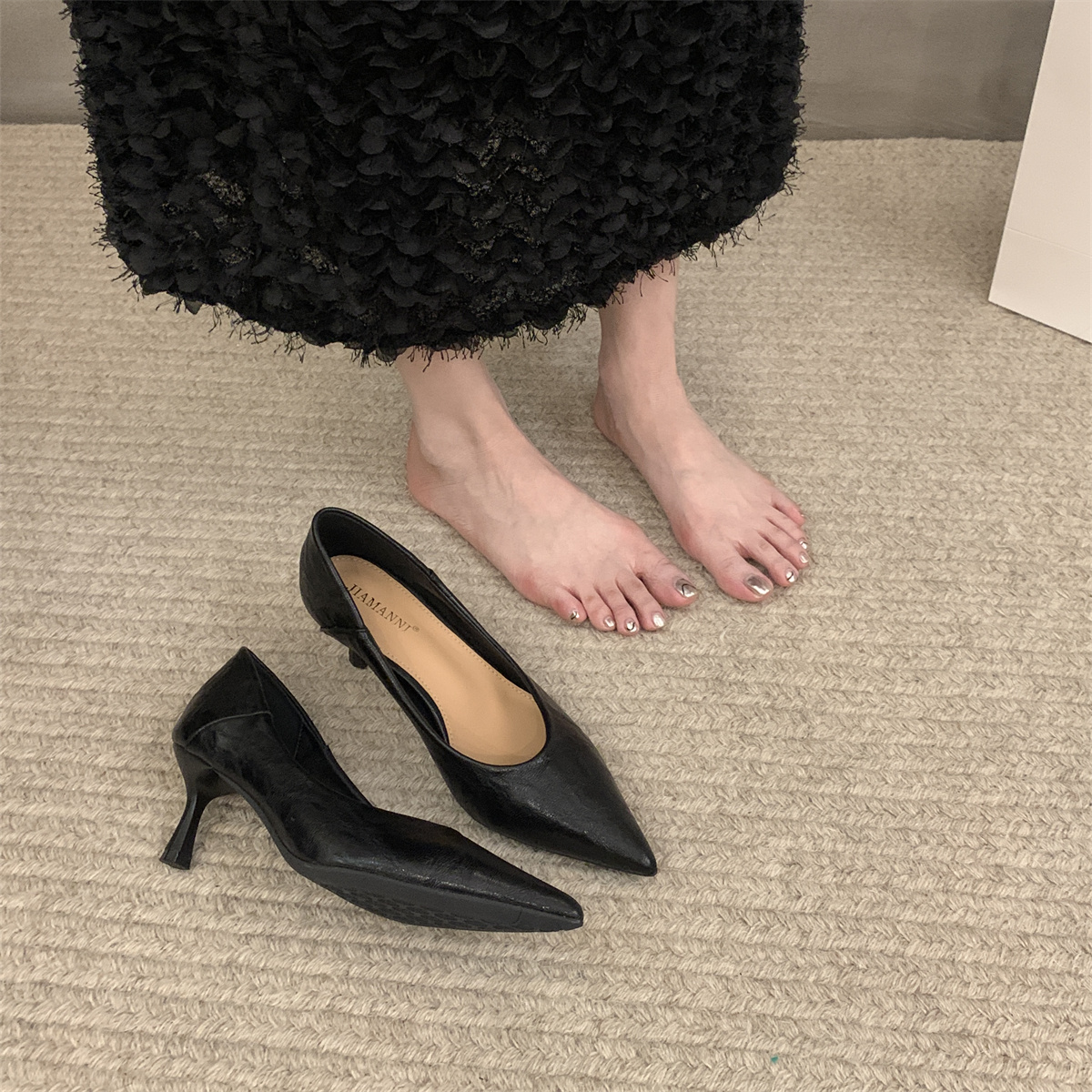 รองเท้าคัทชูผู้หญิงส้นเตี้ย ใส่สบาย มีขนาด35-43