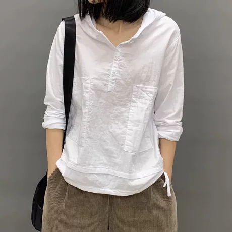 เสื้อยืดแขนยาว มีฮู้ด มีขนาด S M L XL สนใจทักแชท