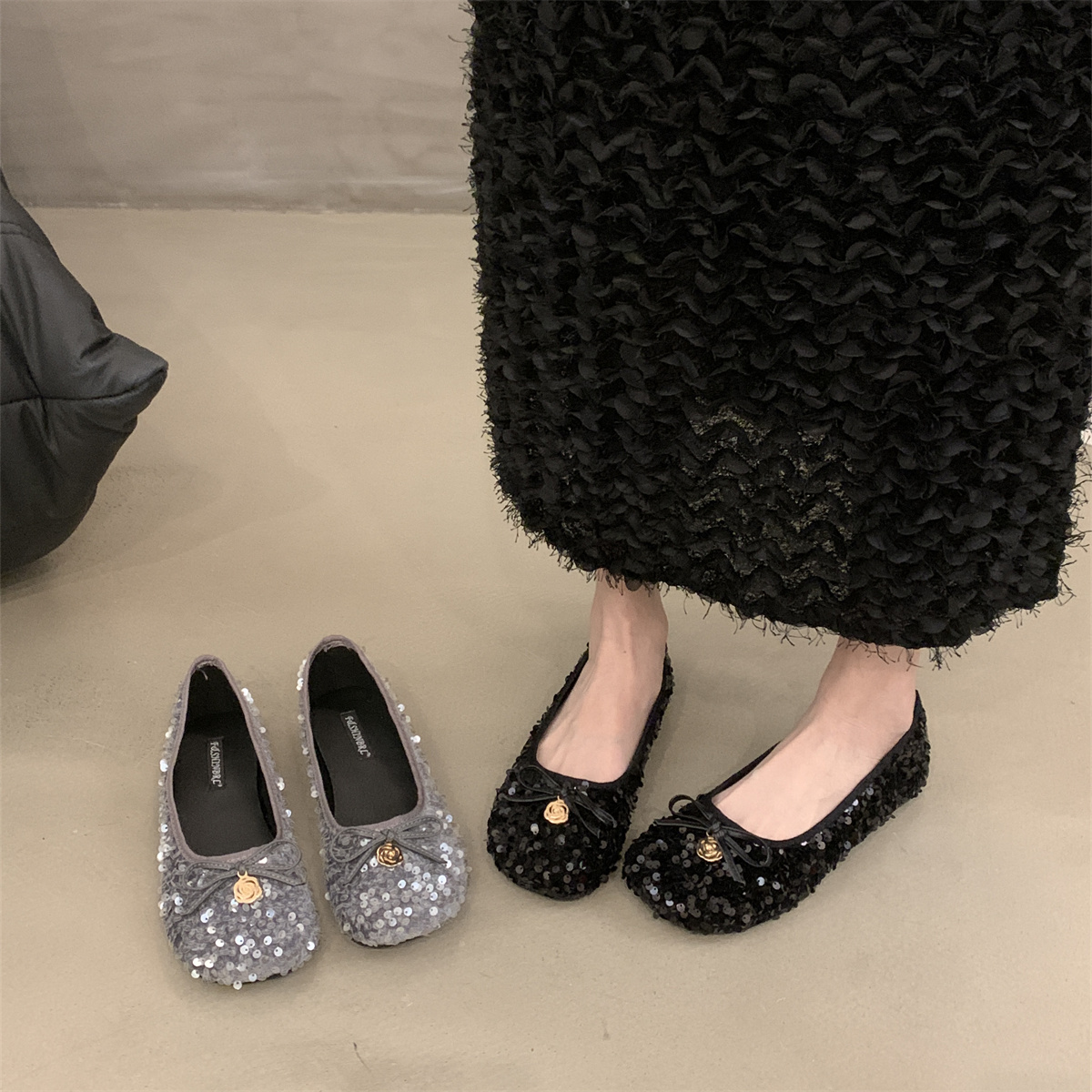 รองเท้าคัทชูผู้หญิงส้นเตี้ย ใส่สบาย มีขนาด35-43