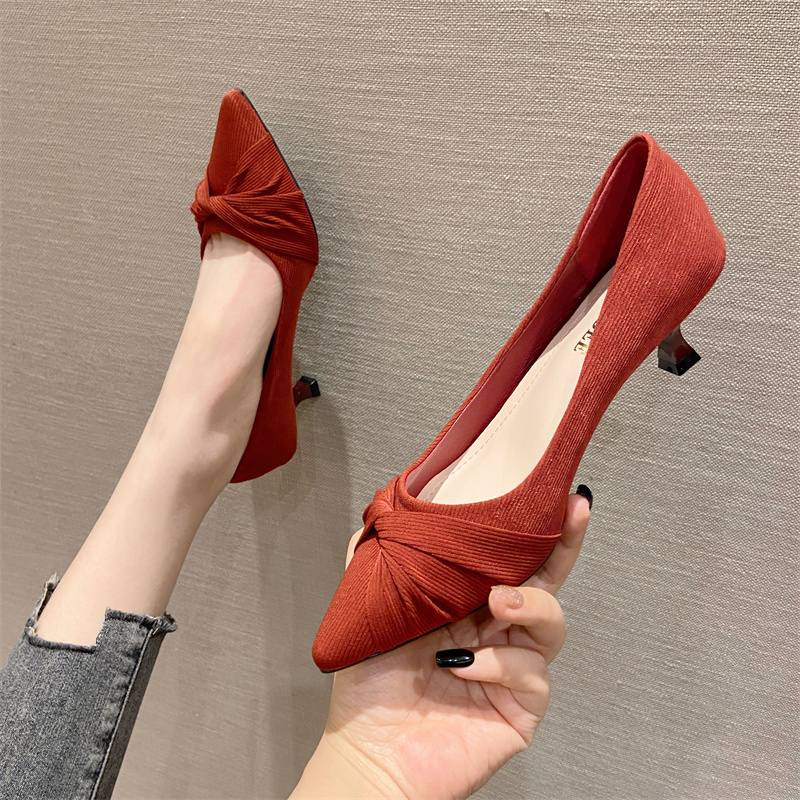 รองเท้าคัทชูผู้หญิงส้นเตี้ย ใส่สบาย มีขนาด35-40