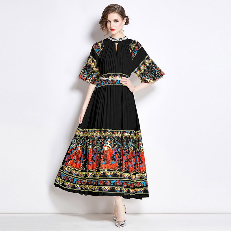 ชุดเดรสยาวสวยๆ ชุดเดรสยาวใส่สบาย ใส่ทำงาน มีขนาดS M L XL 2XL