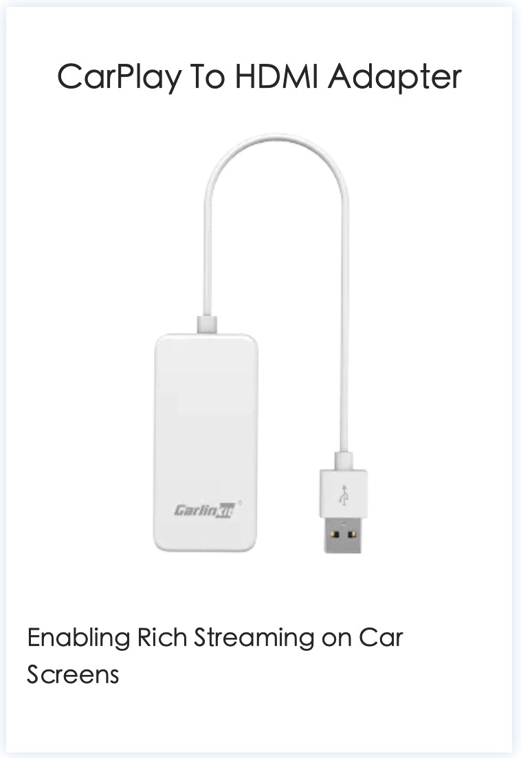 Carplay to HDMI adapter