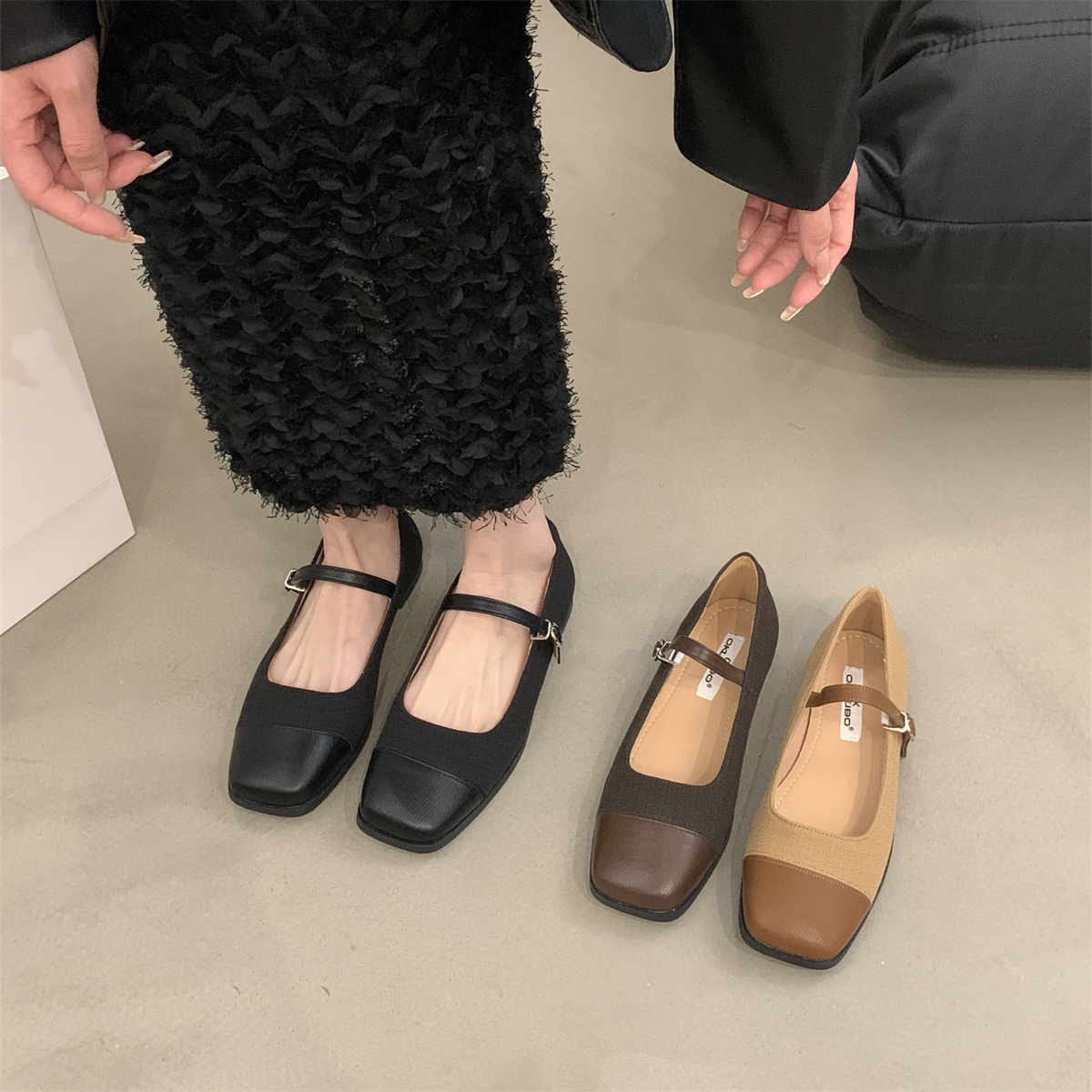 รองเท้าคัทชูผู้หญิงส้นเตี้ย ใส่สบาย มีขนาด35-43