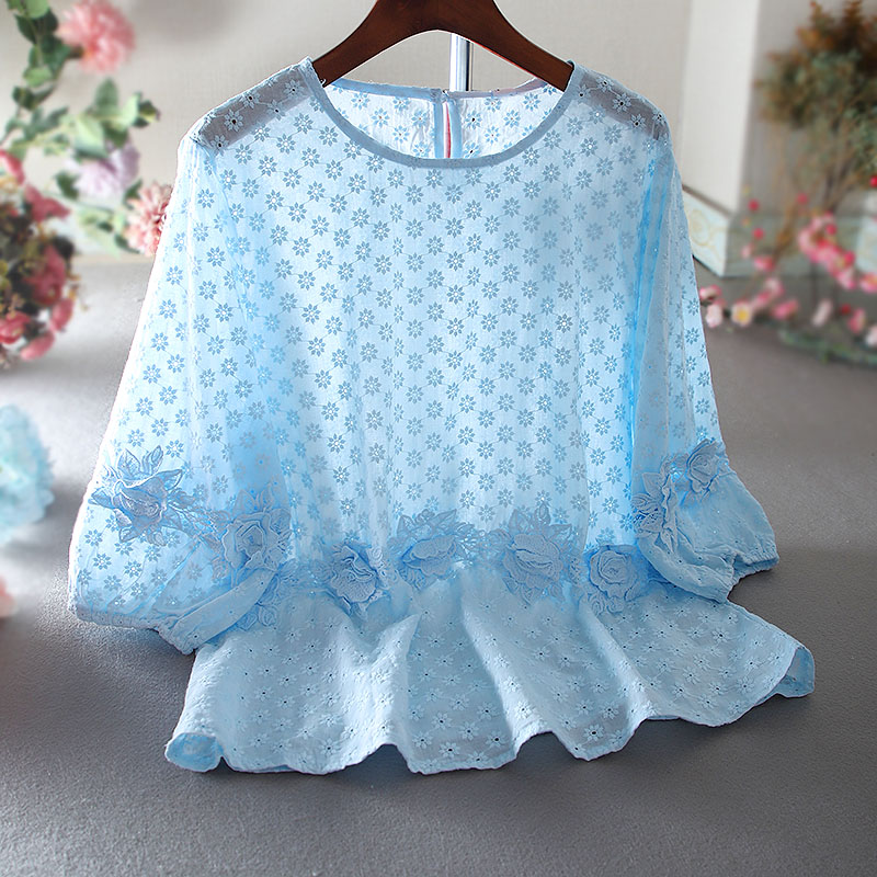 เสื้อลินิน เสื้อผ้าฝ้ายลินิน เสื้อเชิ้ตผ้าลินิน ปักลายสวยๆด้วยด้าย สไตล์VINTAGE