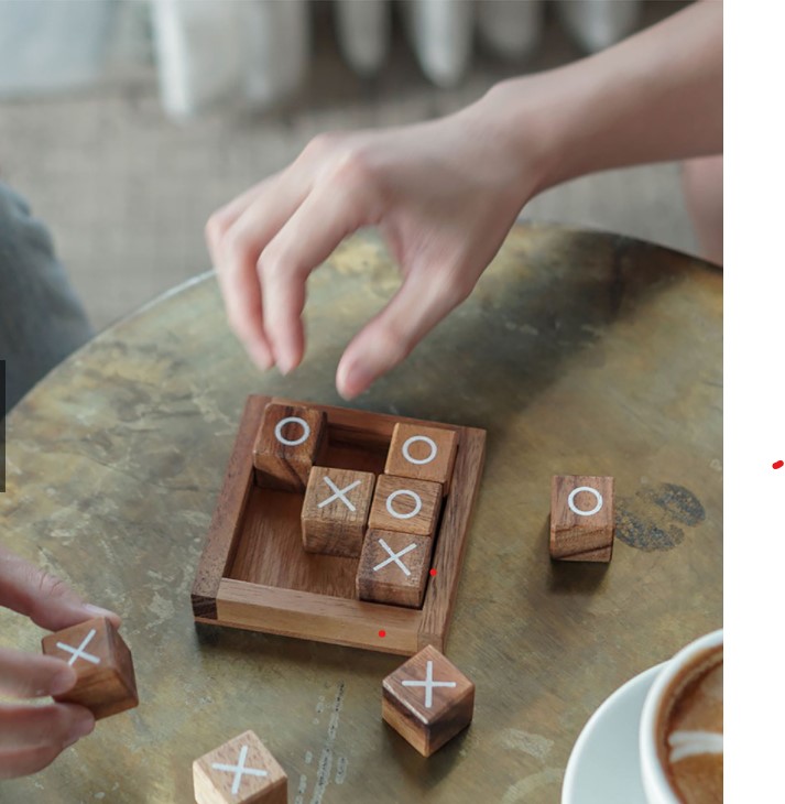 เกมส์ OX บล๊อคไม้ ของเล่นไม้เสริมทักษะ เกมส์ฝึกสมอง ของเล่นไม้