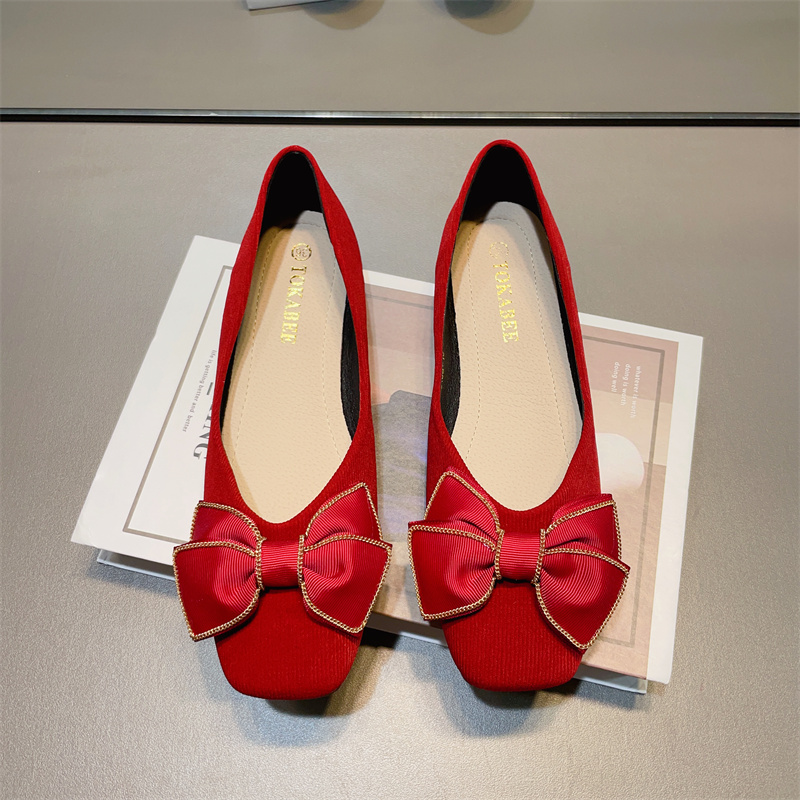 รองเท้าคัทชูผู้หญิงส้นเตี้ย ใส่สบาย มีขนาด35-40